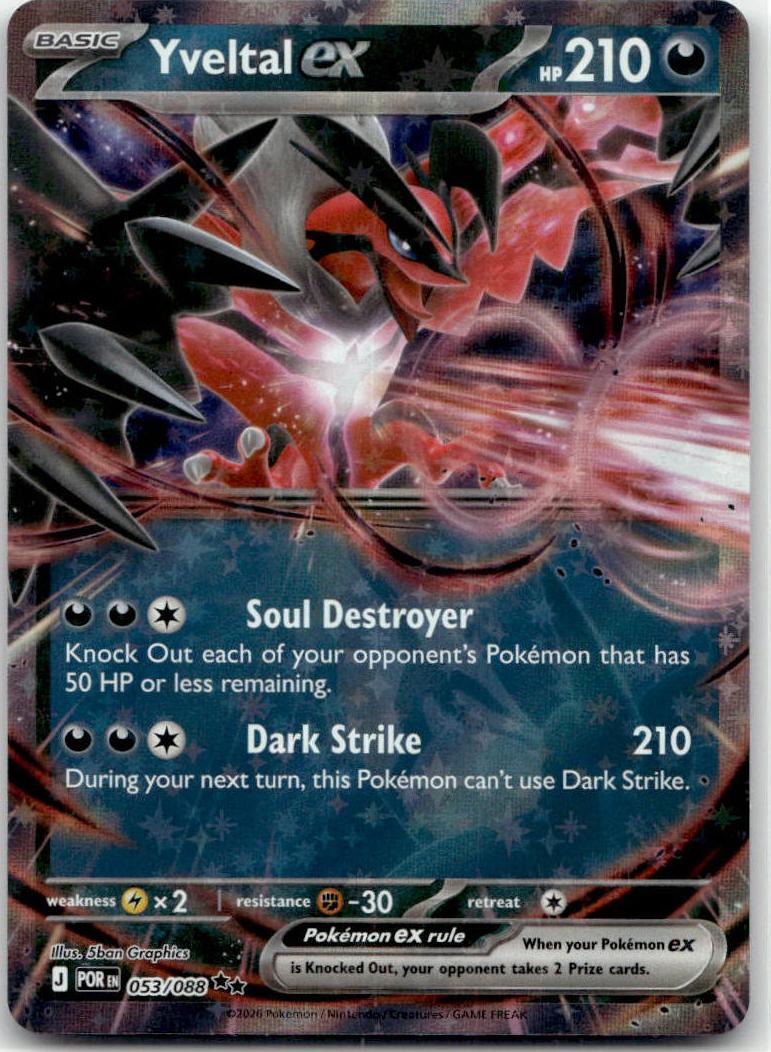Yveltal ex - Perfect Order (Double Rare) [POR-53] English / Near Mint / Normal