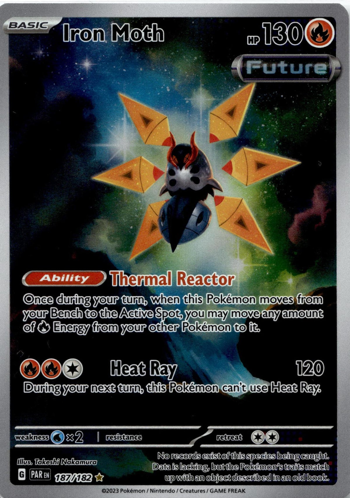 Iron Moth - Paradox Rift (Illustration Rare) #187/182 English / Light Played / Normal