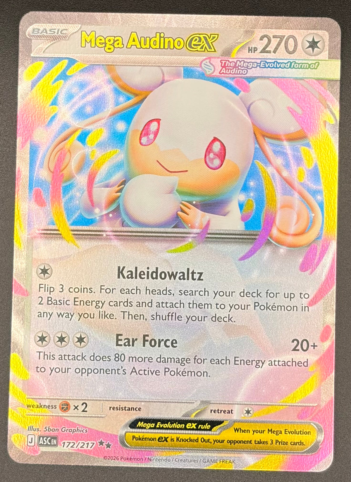 Mega Audino Ex #172/217