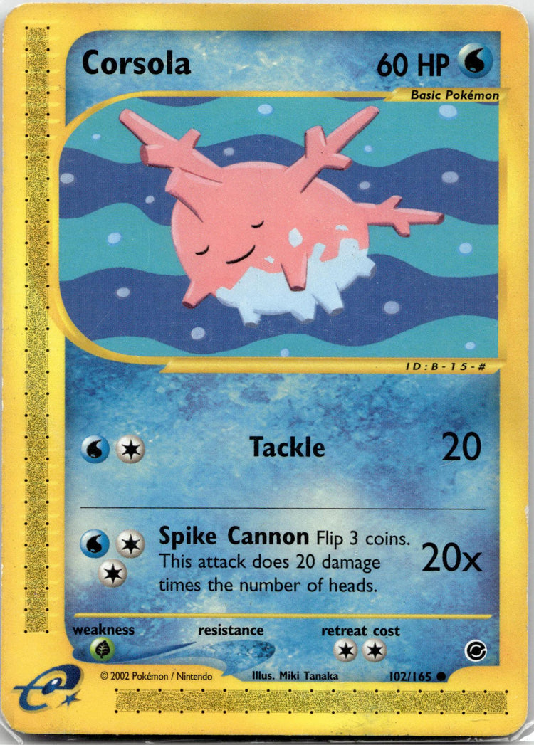 Corsola - Expedition Base Set (Common) #102/165 English / Light Played / Normal