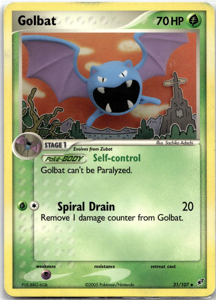 Golbat - Deoxys (Uncommon) #31/107 English / Light Played / Normal