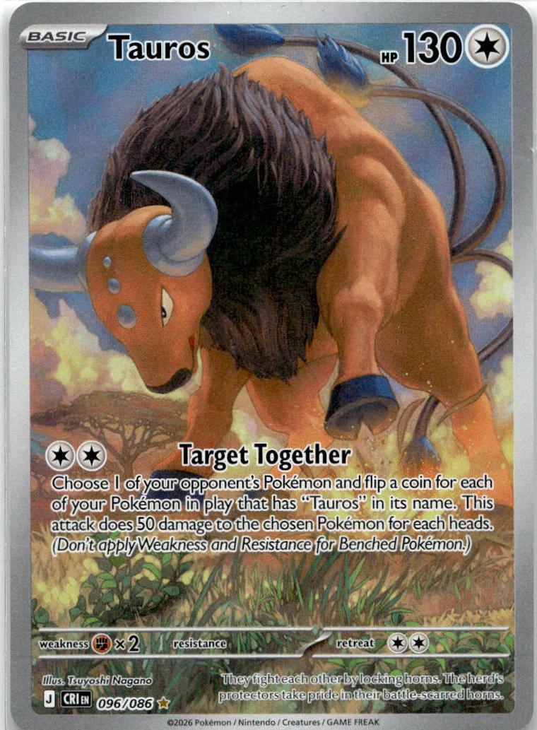 Tauros - Chaos Rising (Illustration Rare) [CRI-96] English / Near Mint / Normal