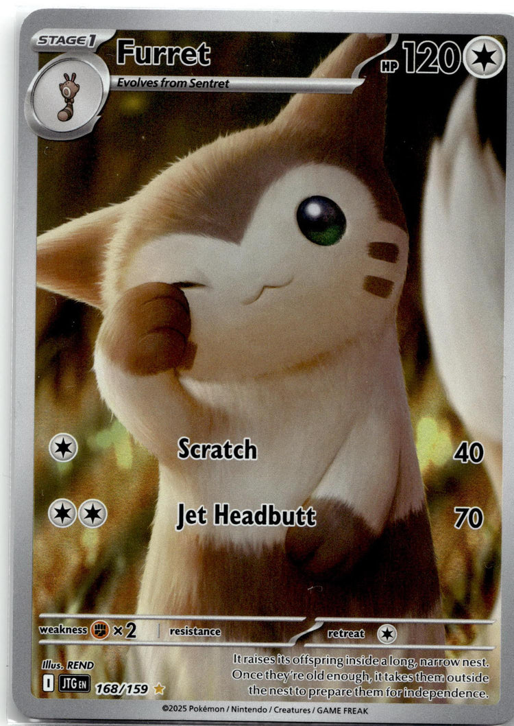 Furret - Journey Together (Illustration Rare) #168/159 English / Near Mint / Normal