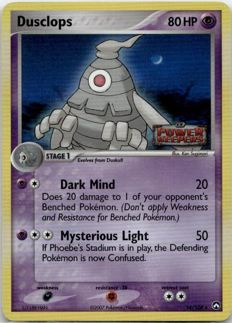 Dusclops - Power Keepers (Rare) [PK-14] English / Near Mint / Reverse-Holo Normal