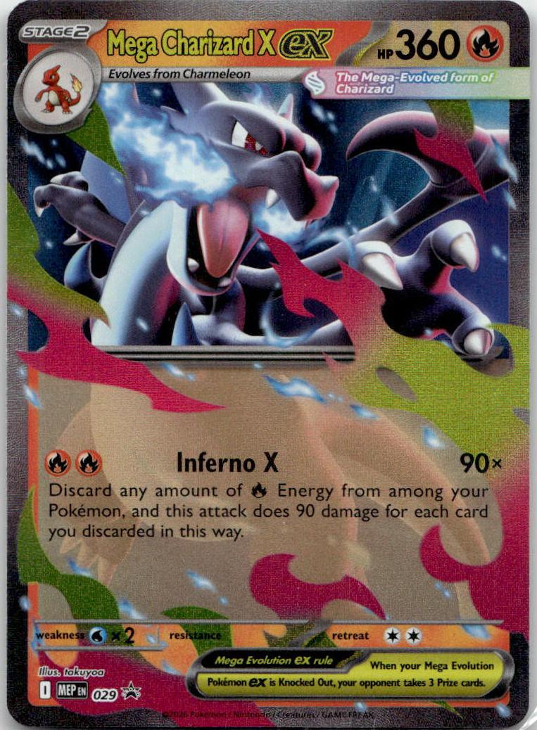Mega Charizard X ex - ME Black Star Promos (Promo) [MEP-29] English / Near Mint / Normal