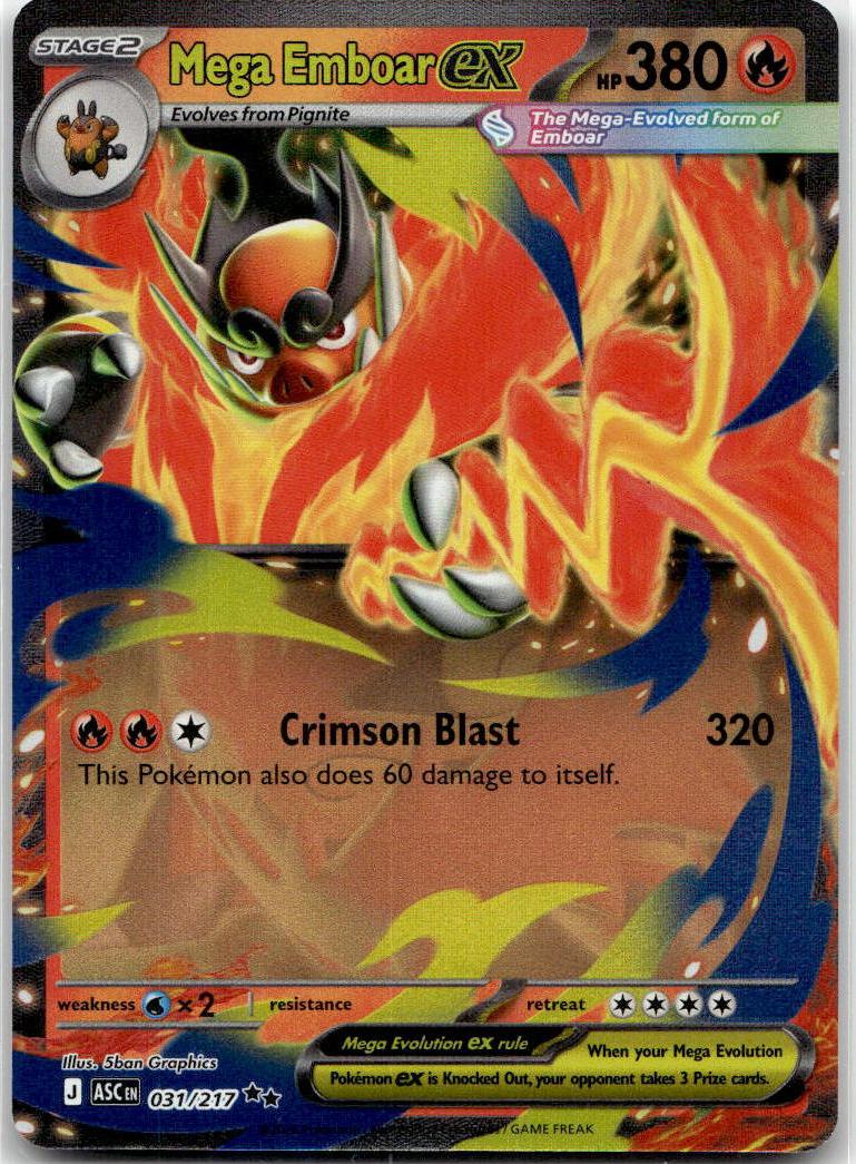Mega Emboar ex - Ascended Heroes (Double Rare) [ASC-31] English / Near Mint / Normal