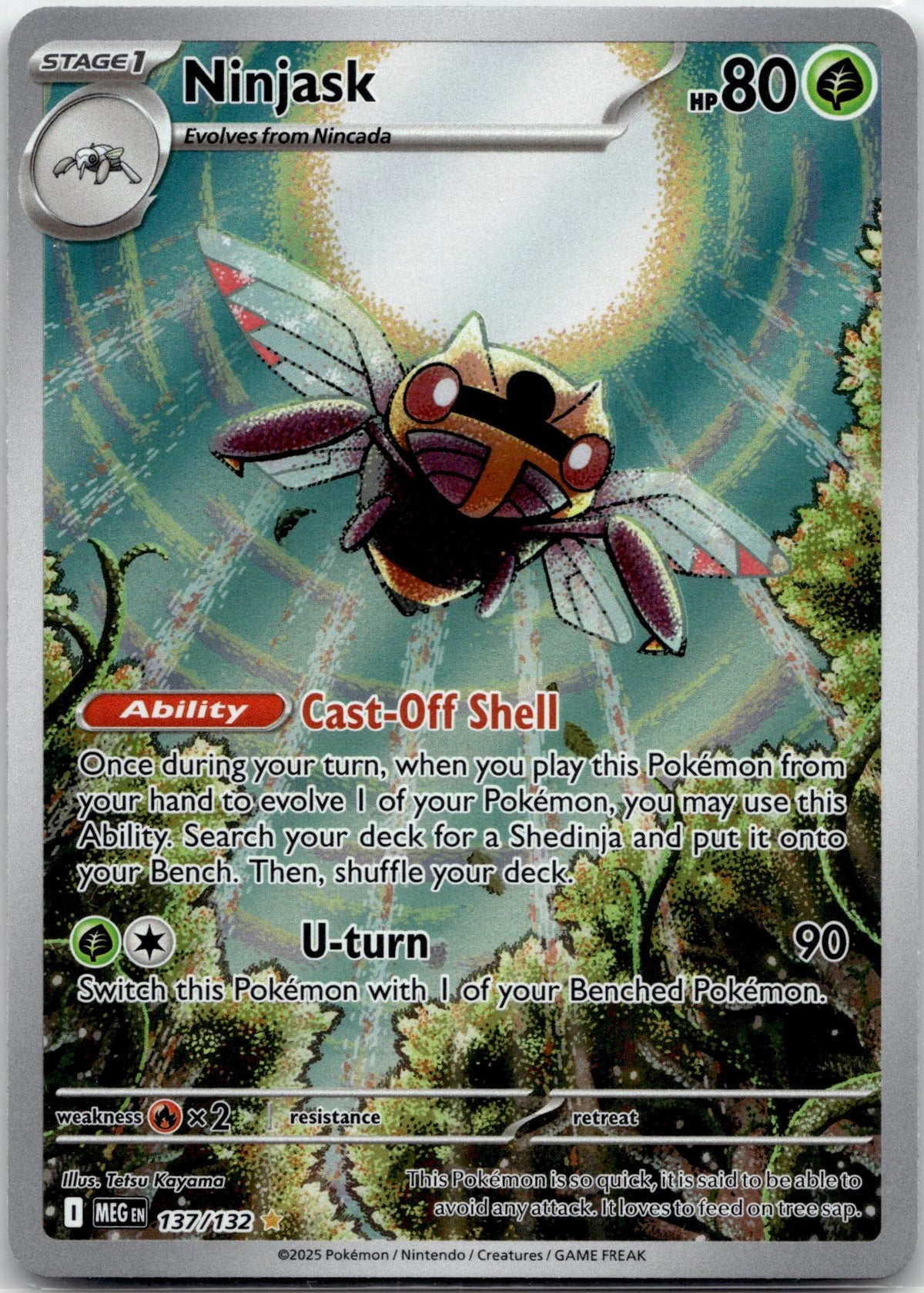 Ninjask - Mega Evolution (Illustration Rare) #137/132 English / Near Mint / Normal