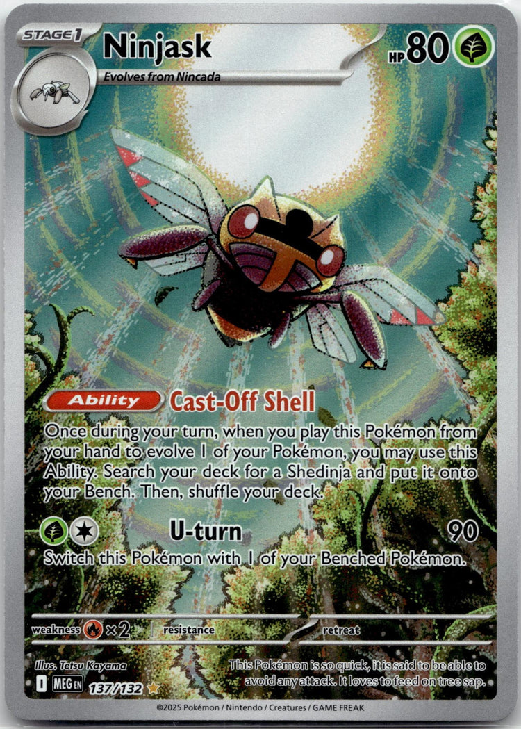 Ninjask - Mega Evolution (Illustration Rare) #137/132 English / Near Mint / Normal