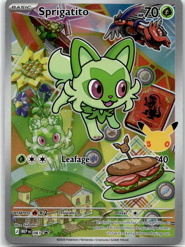 Sprigatito - ME Black Star Promos (Promo) [MEP-61] English / Near Mint / Normal
