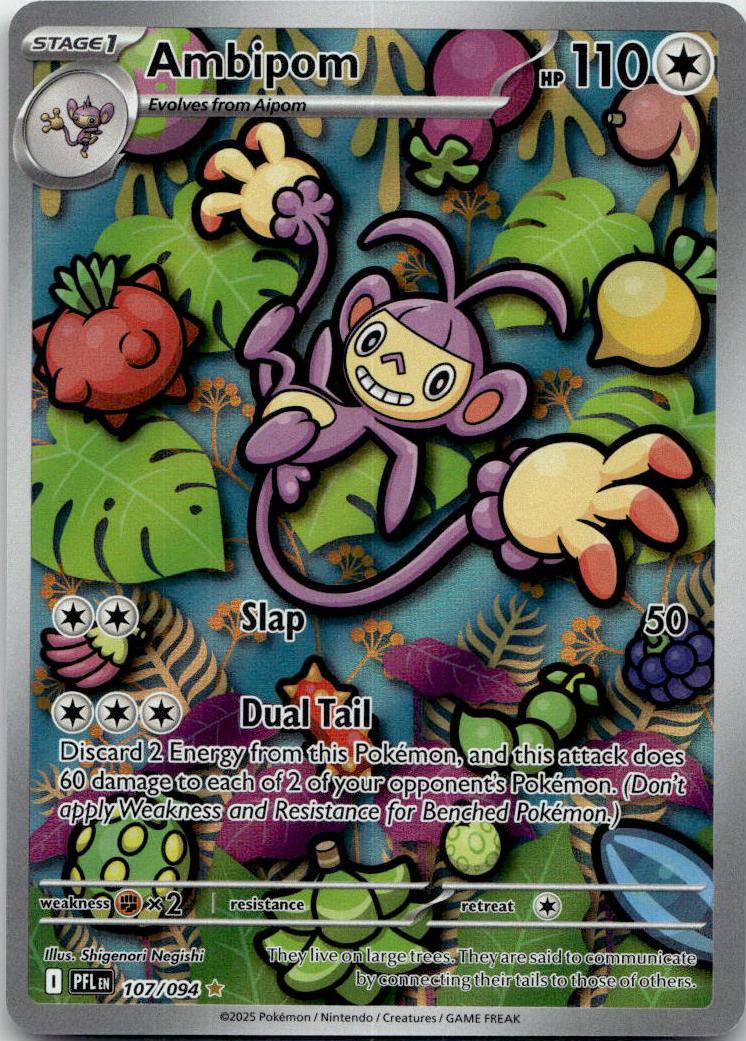 Ambipom - Phantasmal Flames (Illustration Rare) [PFL-107] English / Near Mint / Normal