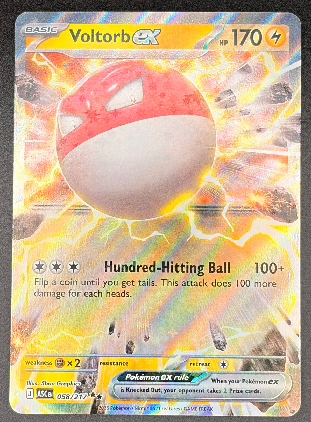Voltorb Ex #058/217