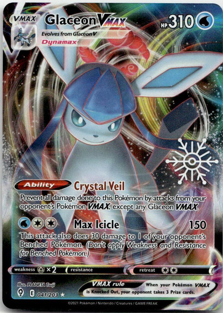 Glaceon VMAX - Evolving Skies (Rare Holo VMAX) [EVS-41] English / Near Mint / Normal