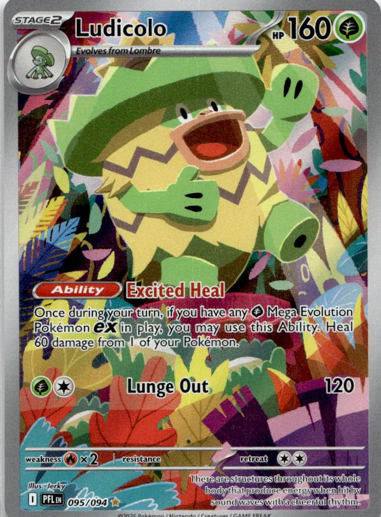 Ludicolo - Phantasmal Flames (Illustration Rare) [PFL-95] English / Near Mint / Normal