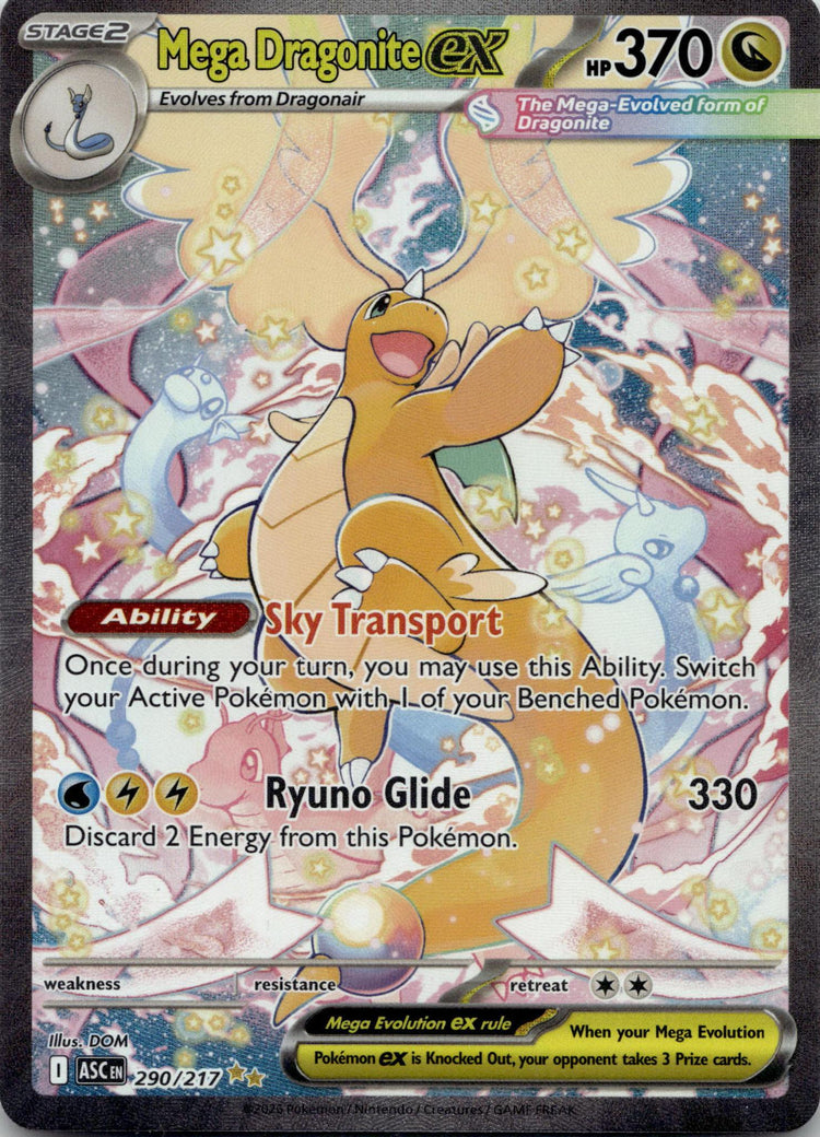 Mega Dragonite ex - Ascended Heroes (Special Illustration Rare) #290/217 English / Near Mint / Normal