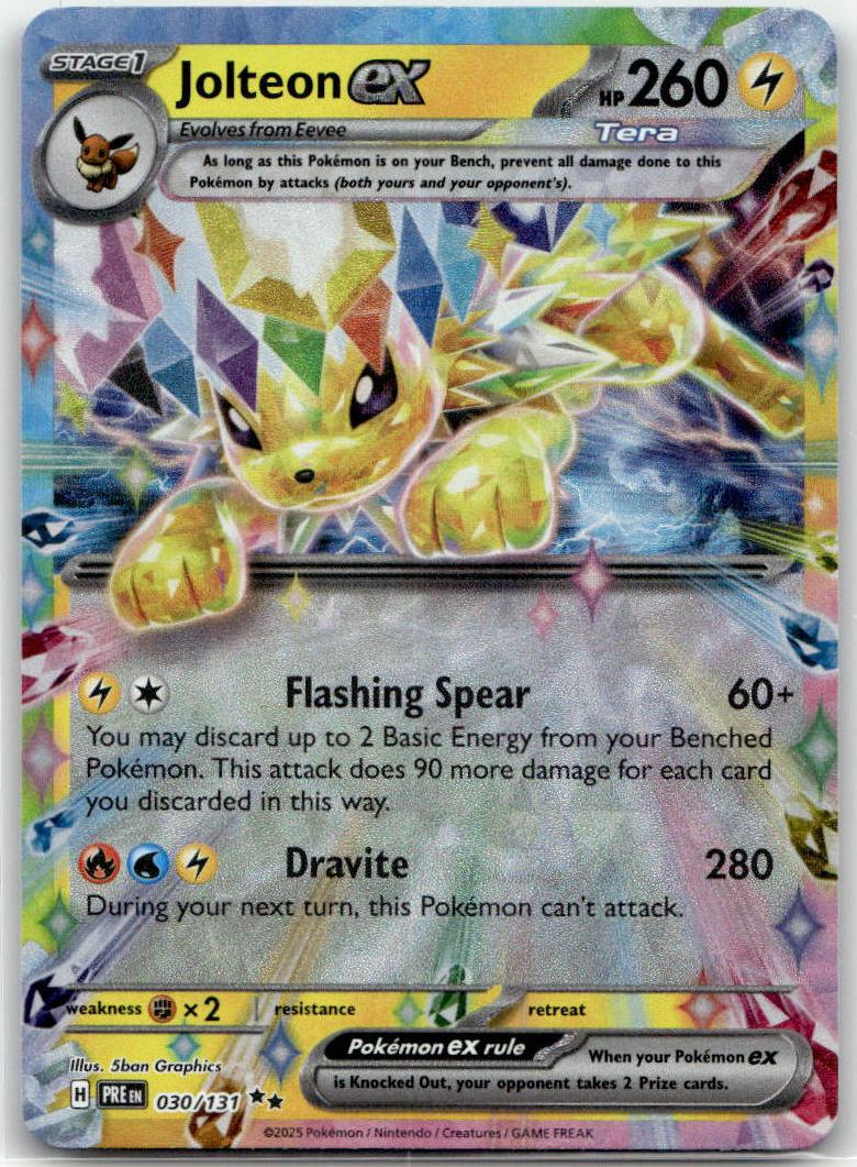 Jolteon ex - Prismatic Evolutions (Double Rare) [PRE-30] English / Near Mint / Normal