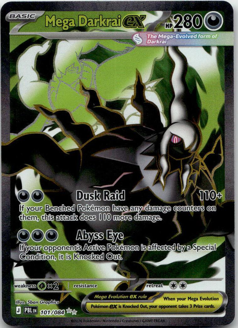 Mega Darkrai ex - Pitch Black (Ultra Rare) [PBL-101] English / Near Mint / Normal
