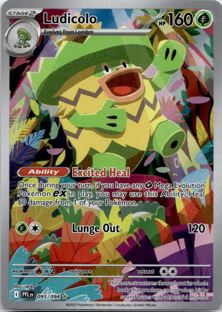 Ludicolo - Phantasmal Flames (Illustration Rare) [PFL-95] English / Near Mint / Normal