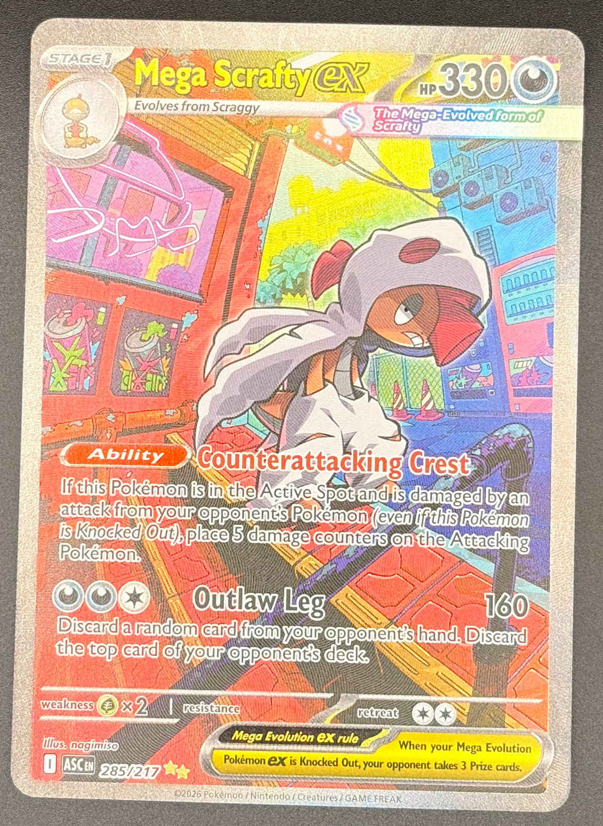 Mega Scrafty Ex #285/217