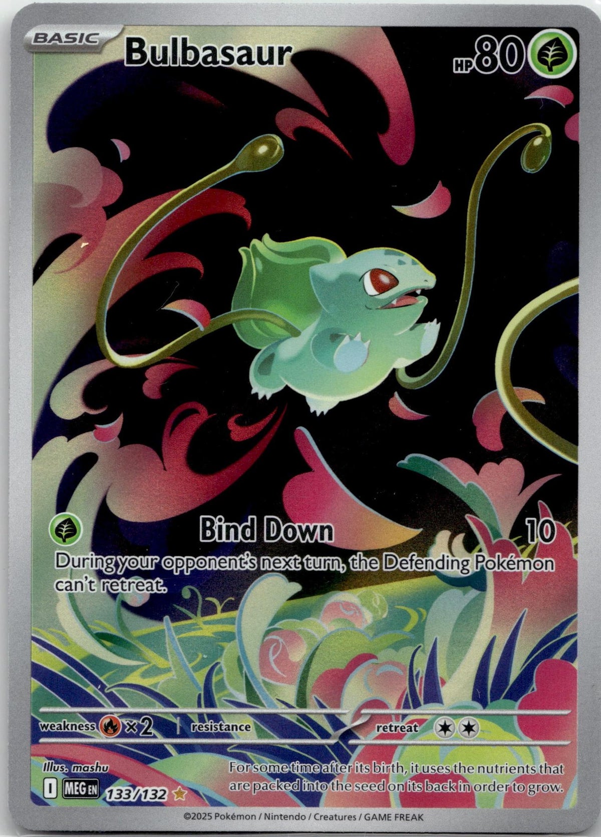 Bulbasaur - Mega Evolution (Illustration Rare) #133/132 English / Near Mint / Normal