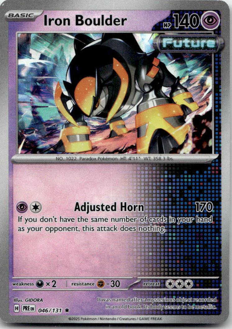 Iron Boulder - Prismatic Evolutions (Rare) [PRE-46] English / Near Mint / Normal