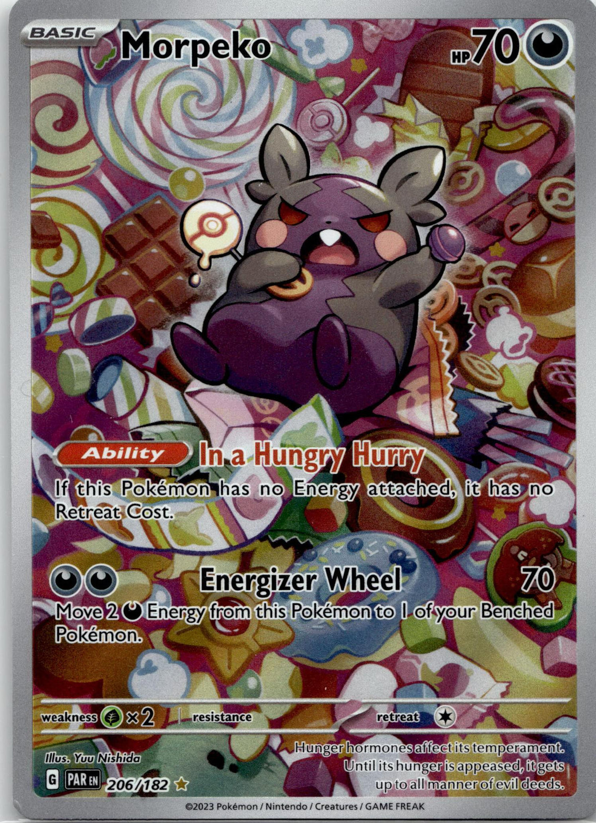 Morpeko - Paradox Rift (Illustration Rare) #206/182 English / Near Mint / Normal