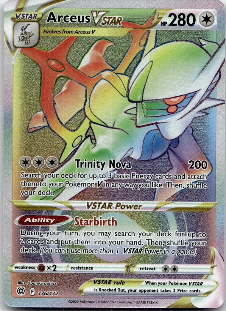 Arceus VSTAR - Brilliant Stars (Rare Rainbow) [BRS-176] English / Near Mint / Normal
