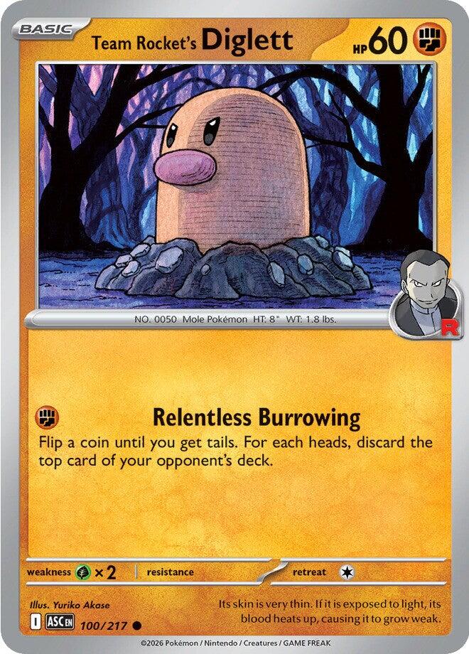 Team Rocket's Diglett [ASC - 100/217]