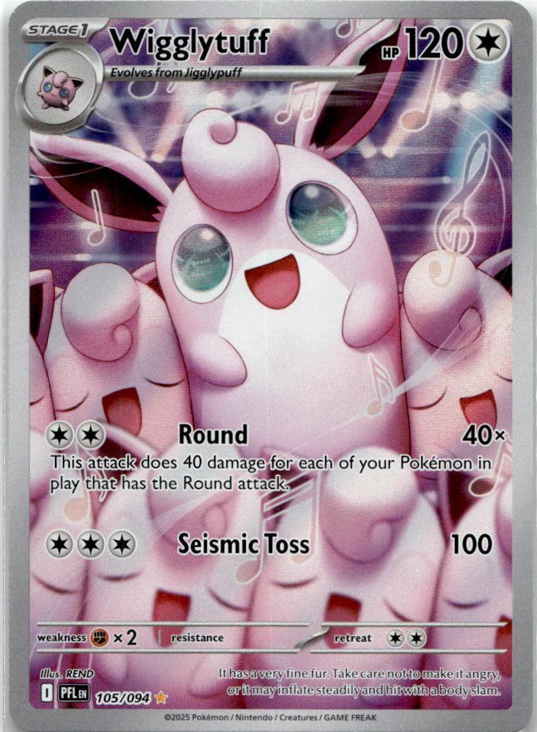 Wigglytuff - Phantasmal Flames (Illustration Rare) [PFL-105] English / Near Mint / Normal