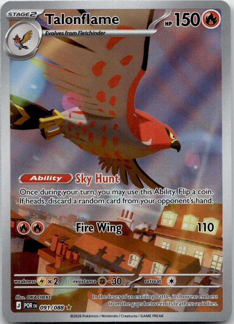 Talonflame - Perfect Order (Illustration Rare) [POR-91] English / Near Mint / Normal