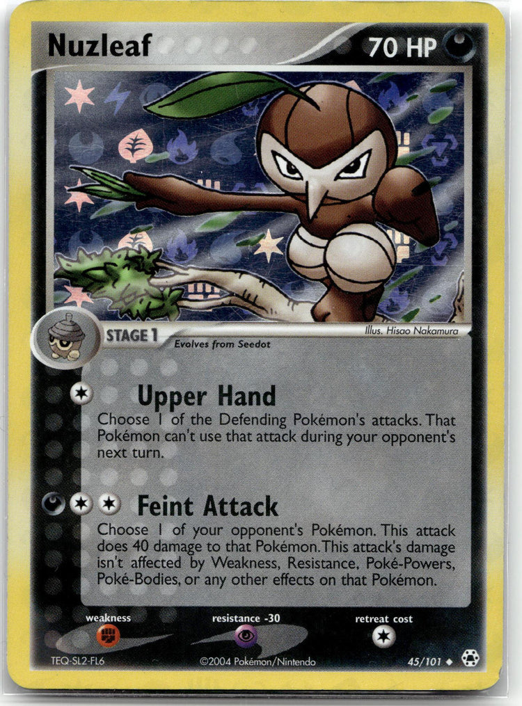 Nuzleaf - Hidden Legends (Uncommon) #45/101 English / Light Played / Reverse-Holo Normal