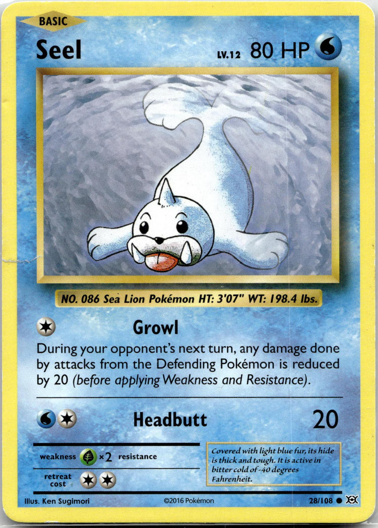 Seel - Evolutions (Common) #28/108 English / Poor / Normal