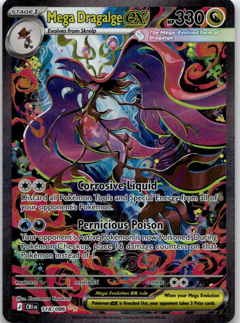 Mega Dragalge ex - Chaos Rising (Special Illustration Rare) [CRI-118] English / Near Mint / Normal