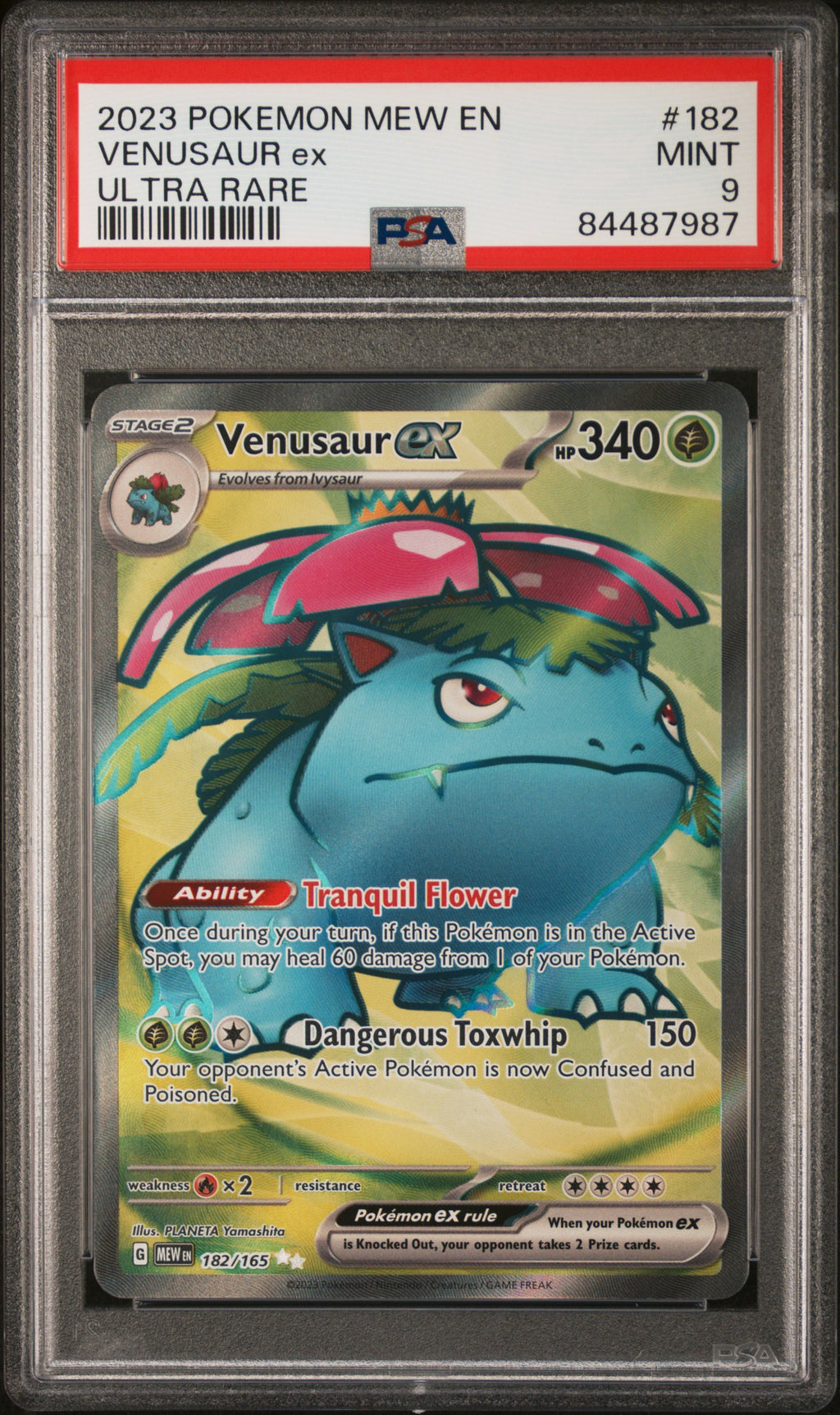 Venusaur ex #182 PSA 9