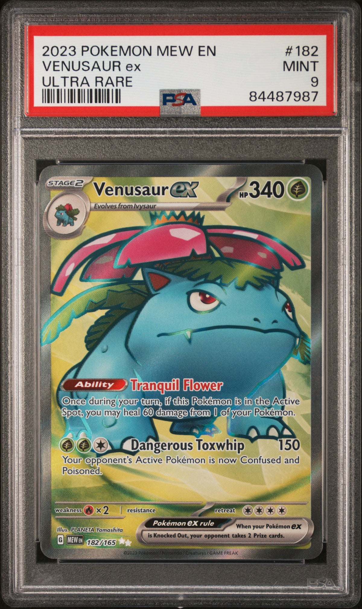 Venusaur ex #182 PSA 9