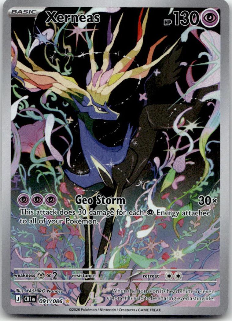 Xerneas - Chaos Rising (Illustration Rare) [CRI-91] English / Near Mint / Normal