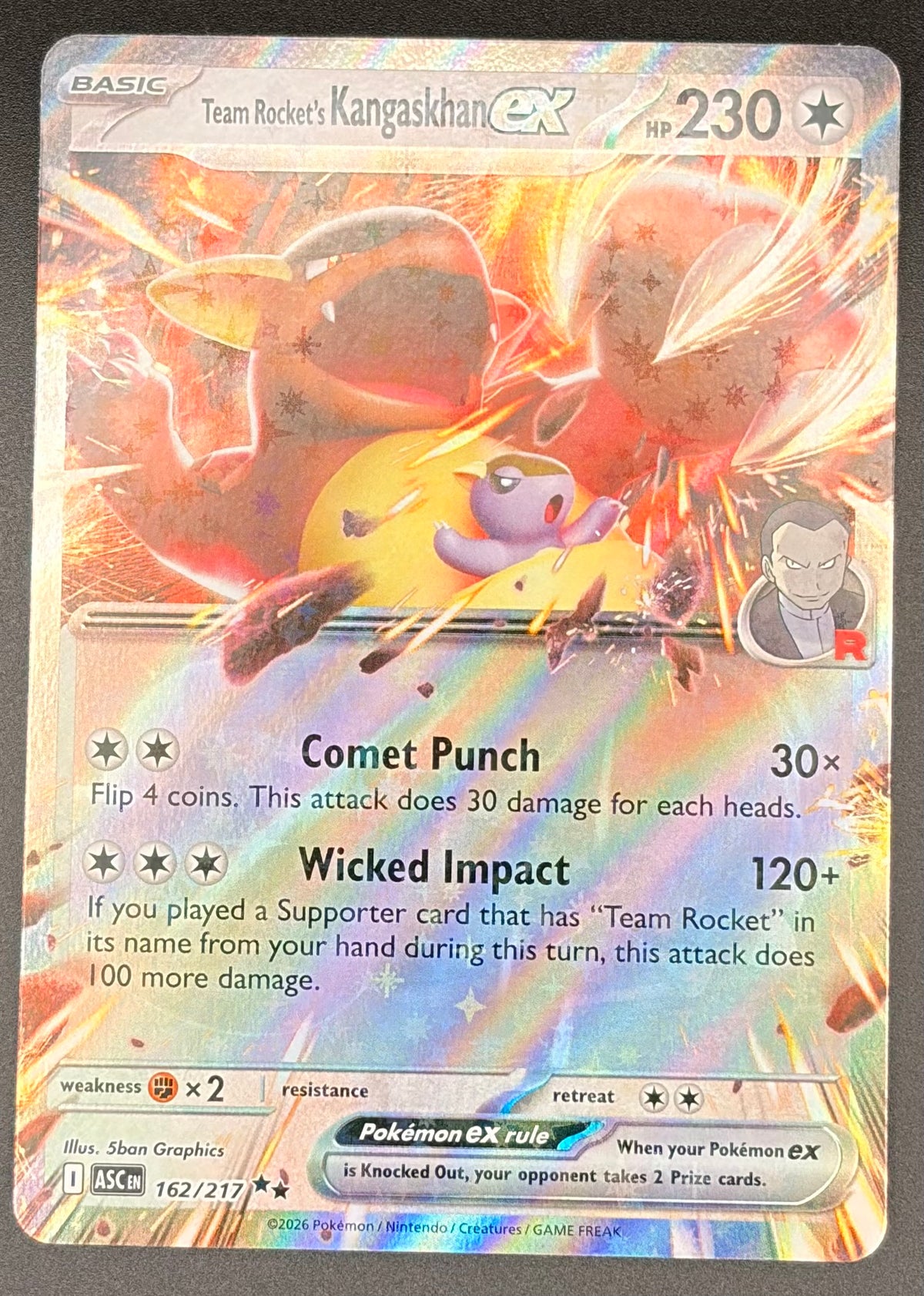 Team Rocket’s Kangaskhan Ex #162/217