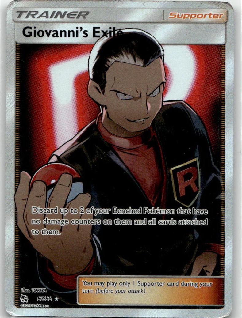 Giovanni's Exile - Hidden Fates (Ultra Rare) [HIF-67] English / Light Played / Normal