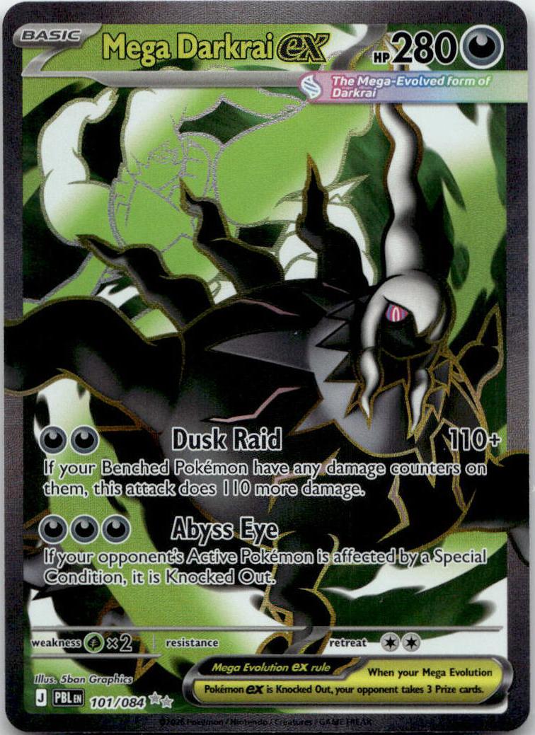 Mega Darkrai ex - Pitch Black (Ultra Rare) [PBL-101] English / Near Mint / Normal