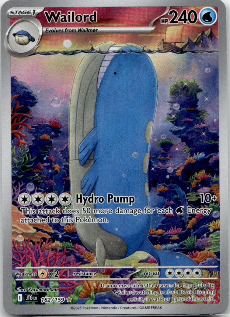 Wailord - Journey Together (Illustration Rare) [JTG-162] English / Near Mint / Normal