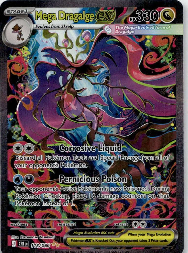 Mega Dragalge ex - Chaos Rising (Special Illustration Rare) [CRI-118] English / Near Mint / Normal
