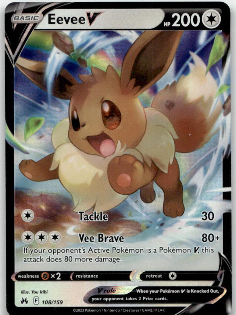 Eevee V - Crown Zenith (Rare Holo V) [CRZ-108] English / Near Mint / Normal