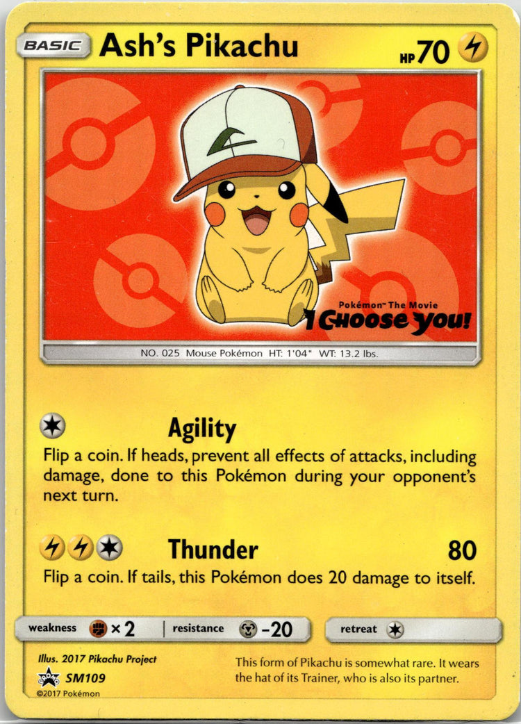 Ash's Pikachu - SM Black Star Promos (Promo) #SM109/248 English / Near Mint / Normal