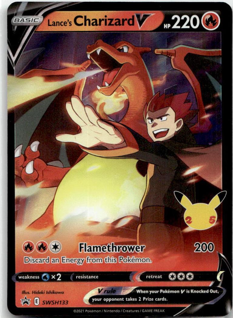 Lance's Charizard V - SWSH Black Star Promos (Promo) [PR-SW-SWSH133] English / Light Played / Normal