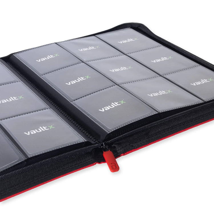 Vault X Exo-Tec 9-Pocket Sideloading Binder (Red)