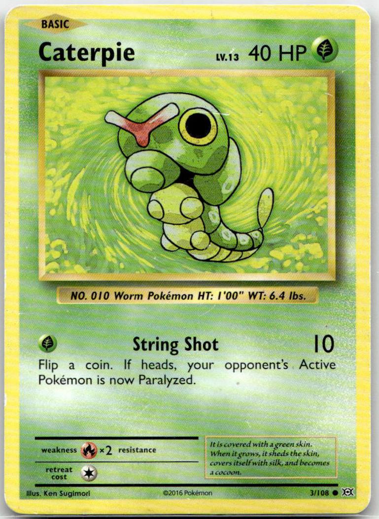 Caterpie - Evolutions (Common) [EVO-3] English / Light Played / Normal
