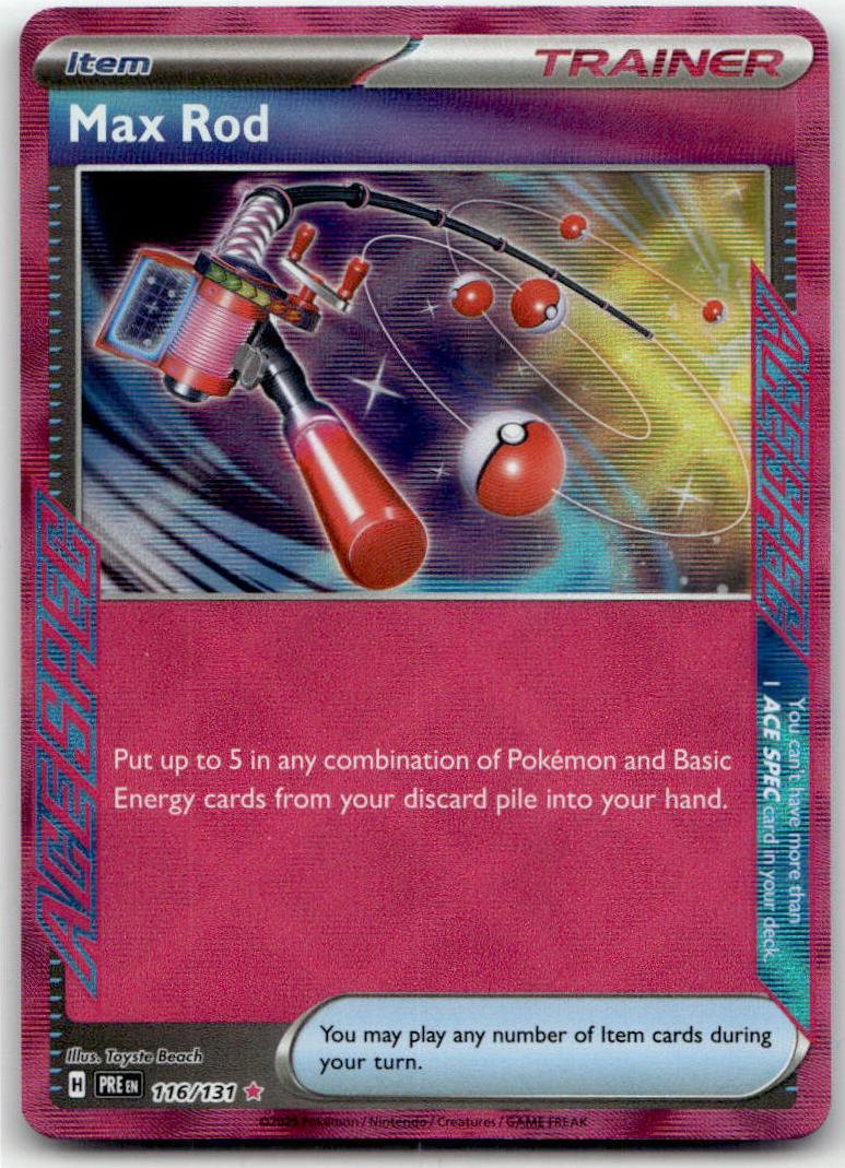 Max Rod - Prismatic Evolutions (ACE SPEC Rare) [PRE-116] English / Near Mint / Normal