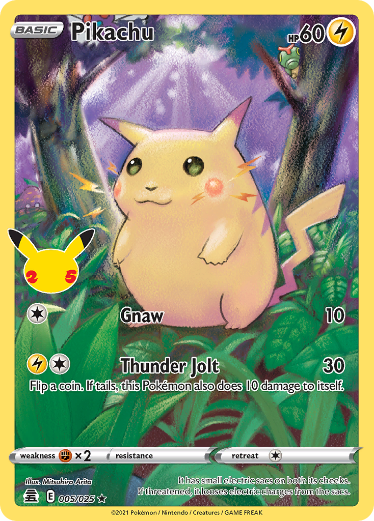 Pikachu - Celebrations (Holo Rare) #5/25