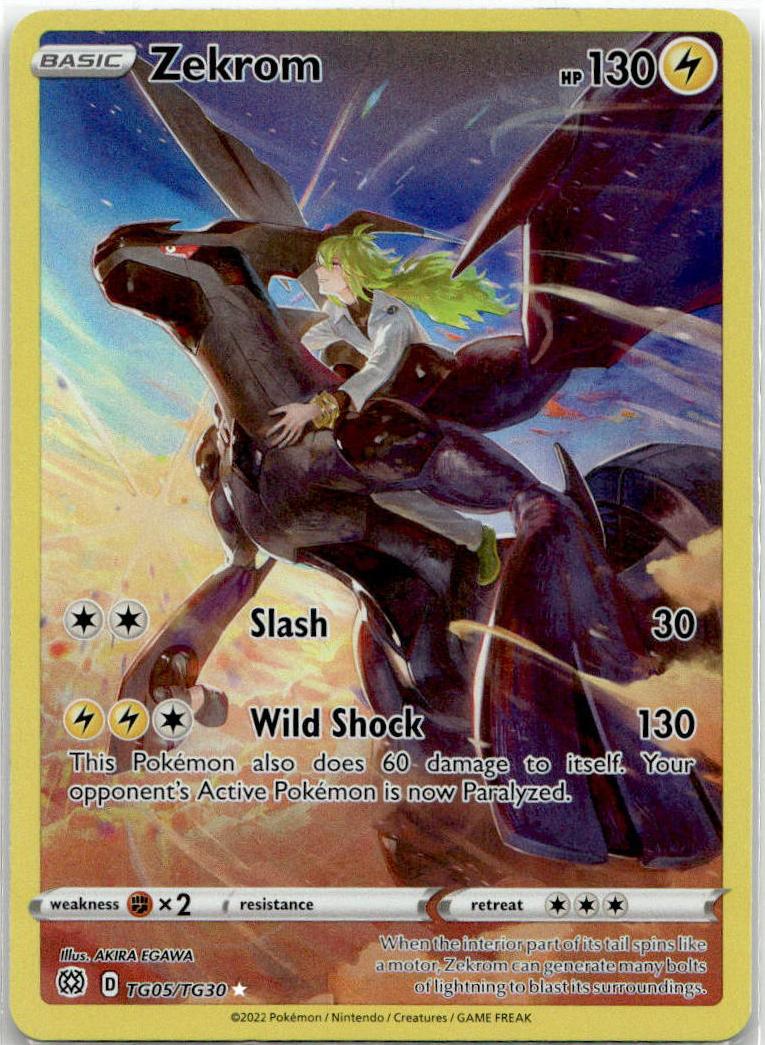 Zekrom - Brilliant Stars Trainer Gallery (Trainer Gallery Rare Holo) [BRS-TG05] English / Near Mint / Normal