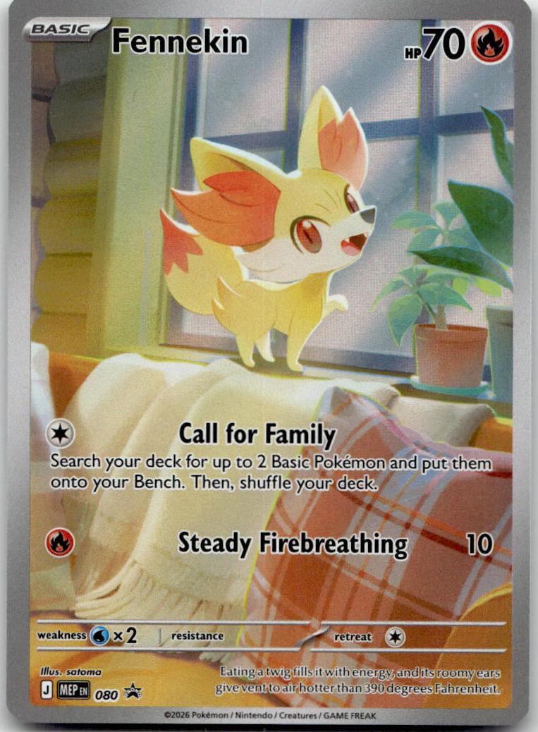 Fennekin - ME Black Star Promos (Promo) [MEP-80] English / Near Mint / Normal