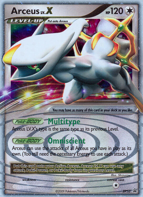 Arceus LV.X - DP Black Star Promos (Promo) #DP53/56